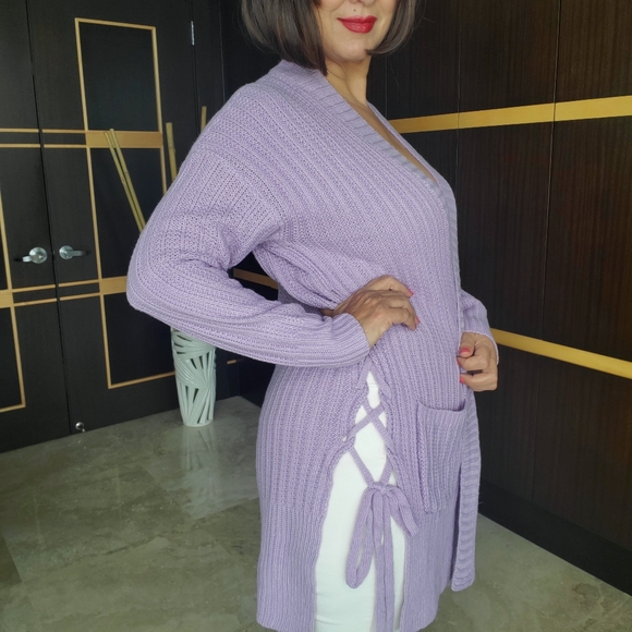 DAVI&DANI COTTON BLEND CABLE KNITTED, NEW, SIZE MEDIUM (LARGE) - Picture 2 of 10